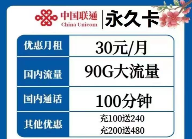 選擇哪種流量卡才是最優(yōu)？聯(lián)通永久卡30元、天慶卡19元月租|純通用流量+語(yǔ)音通話