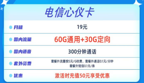 流量卡到手要盡快激活嗎？電信心儀卡19元90G+300分鐘通話+包郵