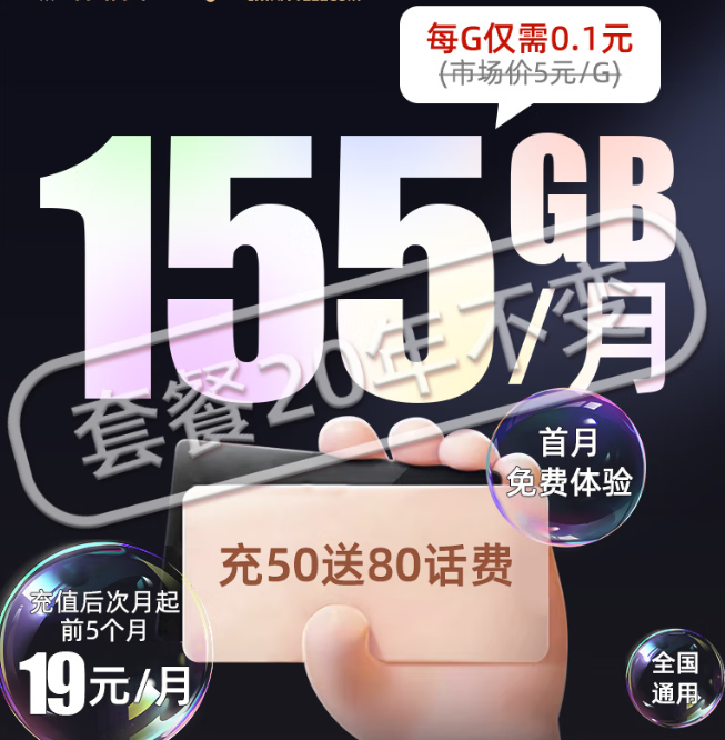 電信大流量純上網(wǎng)卡：無合約期、9元體驗(yàn)超多高速流量、官方可查